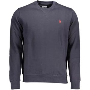 U.s. Polo Assn., Truien, Heren, Blauw, XL, Katoen, Blauwe Katoenen Trui voor Mannen
