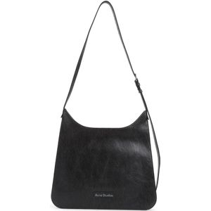 Acne Studios, Tassen, Heren, Zwart, ONE Size, Leer, Shoulder Bag