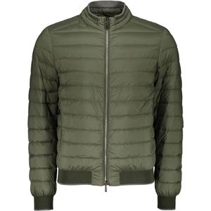 Moorer, Jassen, Heren, Groen, M, Polyester, Waterdichte Ganzendons Ritsjas