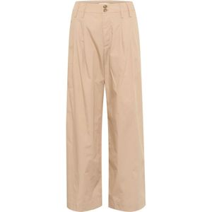 Part Two, Broeken, Dames, Beige, 3Xl, Katoen, Wijde Pijp Sesam Katoenen Broek