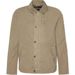 Barbour, Jassen, Heren, Bruin, M, Casual Velvet Kraag Jas Kameel