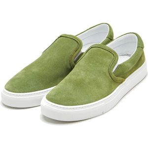 Diemme, Schoenen, Heren, Groen, 45 EU, Suède, Garda Slip-On Tendril Green Suède Sneakers