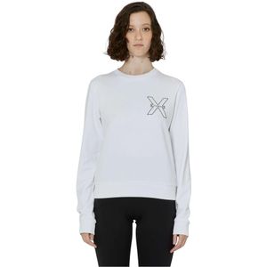 Richmond, Sweatshirts & Hoodies, Dames, Wit, L, Katoen, Sweatshirt met logo op de voorkant