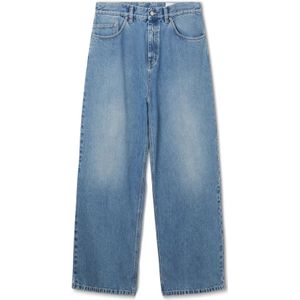 Axel Arigato, Jeans, Heren, Blauw, W33, Katoen, Geborduurde Relaxte Jeans