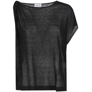 P.a.r.o.s.h., Truien, Dames, Zwart, M, Linnen, Babylon Knit Sweater