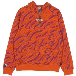 Octopus, Sweatshirts & Hoodies, Heren, Oranje, M, Katoen, Sci-fi Oranje Hoodie Lange Mouw
