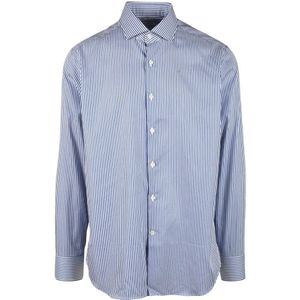 Sonrisa, Overhemden, Heren, Blauw, 2Xl, Katoen, Overhemd