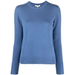 Vince, Truien, Dames, Blauw, L, Kasjmier, Long Sleeve Tops