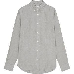 Nn07, Overhemden, Heren, Groen, XL, Katoen, Klassieke katoenen Oxford-knoopsluitingsshirt