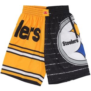 Mitchell & Ness, Sport, Heren, Veelkleurig, S, Polyester, Pittsburgh Steelers Basketbalshorts