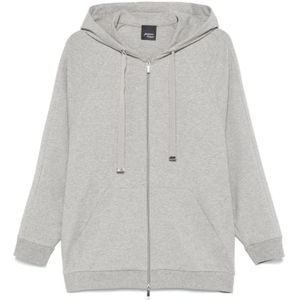 Marina Rinaldi, Sweatshirts & Hoodies, Dames, Grijs, S, Katoen, Grijze Cinema Hoodie Sweaters
