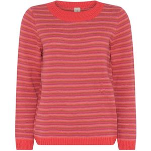 Skovhuus, Truien, Dames, Roze, S, Katoen, Roze Droom Jacquard Trui