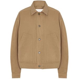 Isabel Marant, Jassen, Heren, Beige, L, Katoen, Katoenen knoopjassen