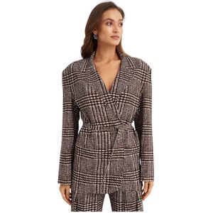Norma Kamali, Jassen, Dames, Grijs, L, Polyester, Oversized Blazer