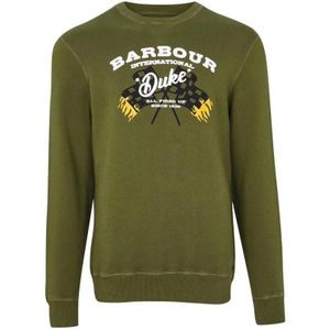 Barbour, Sweatshirts & Hoodies, Heren, Groen, L, Katoen, Vintage Groene Famous Duke Sweatshirt