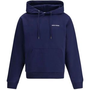 Daily Paper, Sweatshirts & Hoodies, Heren, Blauw, M, Katoen, Monogram Hoodie met Kangoeroezak