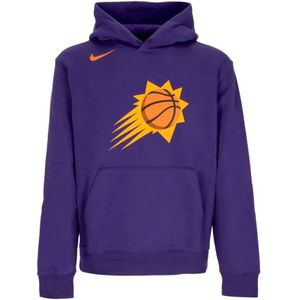 Nike, Sweatshirts & Hoodies, Heren, Paars, XS, Katoen, Phoenix Suns Club Hoodie