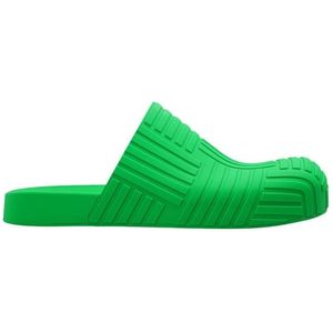Bottega Veneta, Schoenen, Heren, Groen, 44 EU, Intreccio Clogs
