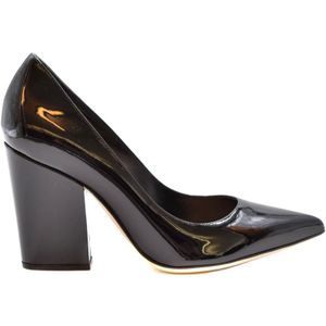 Sergio Rossi, Schoenen, Dames, Zwart, 37 EU, Verhoog je stijl met Décolleté Hakken