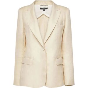Max Mara Weekend, Jassen, Dames, Beige, XS, Beige Elegant Jas Veelzijdig Klassiek