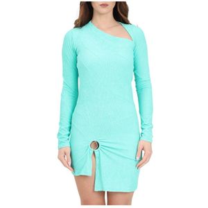 Me-Fui, Kleedjes, Dames, Groen, M, Polyester, IK BEN WEG jurk vrouw
