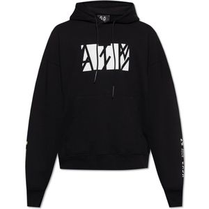 44 Label Group, Sweatshirts & Hoodies, Heren, Zwart, L, Katoen, Hoodie