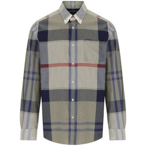 Barbour, Overhemden, Heren, Veelkleurig, XL, Katoen, Tartan Harris Shirt in Gebleekt Dennenhout