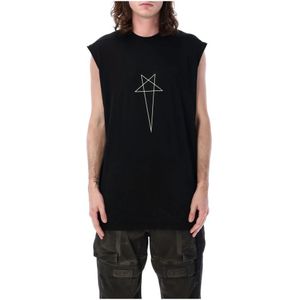 Rick Owens, Tops, Heren, Zwart, S, Katoen, T-Shirts
