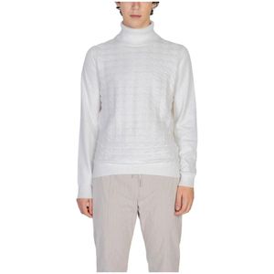 Antony Morato, Truien, Heren, Wit, 2Xl, Katoen, Witte Coltrui Gebreide Trui