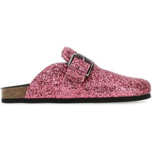 Philosophy di Lorenzo Serafini, Schoenen, Dames, Roze, 36 EU, Leer, Sequin Buckle Mules