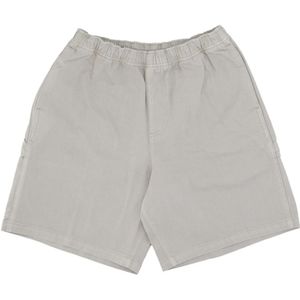 Obey, Korte broeken, Heren, Grijs, L, Denim, Denim Carpenter Shorts Zilver Grijs
