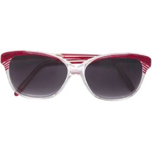 Yves Saint Laurent Vintage, Pre-owned, Dames, Rood, ONE Size, Pre-owned Acetate sunglasses