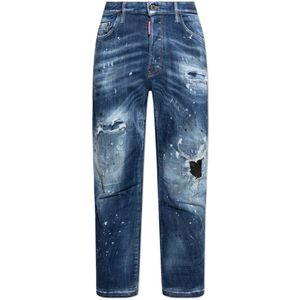 Dsquared2, Jeans, Heren, Blauw, XL, Katoen, Jeans Bro