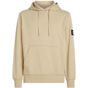 Calvin Klein Jeans, Sweatshirts & Hoodies, Heren, Beige, M, Stijlvolle Sweaters Collectie