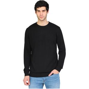 Selected Homme, Truien, Heren, Zwart, M, Casual Hoodies Sweatshirts