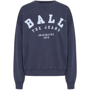 Ball, Sweatshirts & Hoodies, Dames, Blauw, L, Katoen, Sweatshirt met cool print