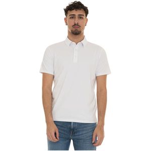 Peuterey, Tops, Heren, Blauw, 3Xl, Katoen, Polo shirt met korte mouwen en logo