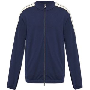 Moncler, Sweatshirts & Hoodies, Heren, Blauw, M, Katoen, Sweatshirts & Hoodies