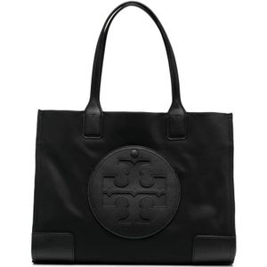 Tory Burch, Tassen, Dames, Zwart, ONE Size, Leer, Kleine Tote Bag