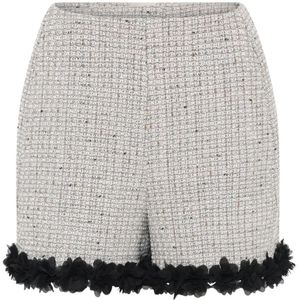 Bruuns Bazaar, Korte broeken, Dames, Grijs, L, Wol, Grijze Geruite Shorts Knickerbockers