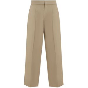 Fear Of God, Broeken, Heren, Beige, M, Wol, Neutrale wollen blend broek