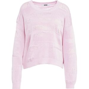 Mauro Grifoni, Truien, Dames, Roze, S, Roze Gebreide Trui Elegant Ontwerp