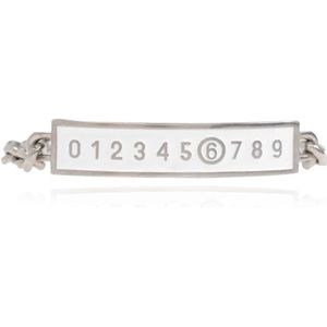 MM6 Maison Margiela, Accessoires, Dames, Wit, L, Messing Armband