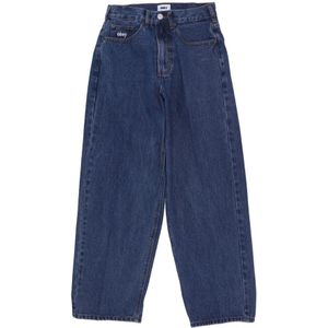 Obey, Jeans, Heren, Blauw, W33, Denim, Baggy Denim Stonewash Indigo Heren Jeans