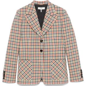 Chloé, Jassen, Dames, Veelkleurig, S, Multi Colour Blazer
