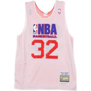 Mitchell & Ness, Sport, Heren, Roze, S, Magic Johnson Reversible Basketbal Tanktop
