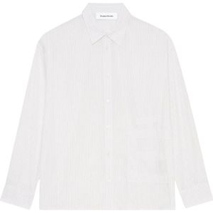 Études, Overhemden, Heren, Wit, S, Katoen, Oversize Patch Shirt