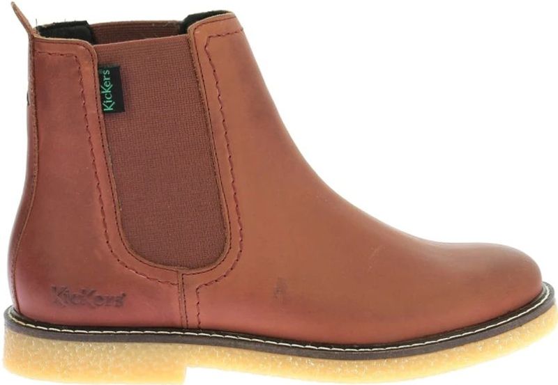 Kickers, Schoenen, Dames, Rood, 36 EU, Leer, Comfortabele Leren Laarzen Kick Lorel