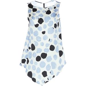 Manila Grace, Tops, Dames, Wit, S, Gedrukte Blouse