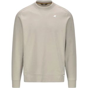 K-Way, Sweatshirts & Hoodies, Heren, Grijs, L, Katoen, Athleisure Sweatshirt voor Mannen